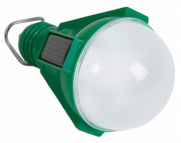 solar-powered LED light bulb