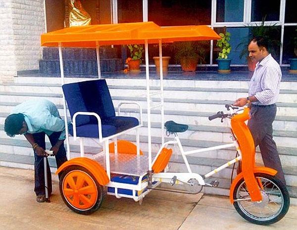 Solar-powered rickshaws