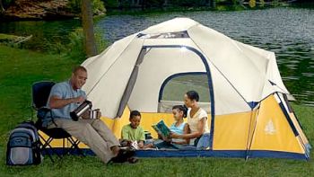 solar powered tent