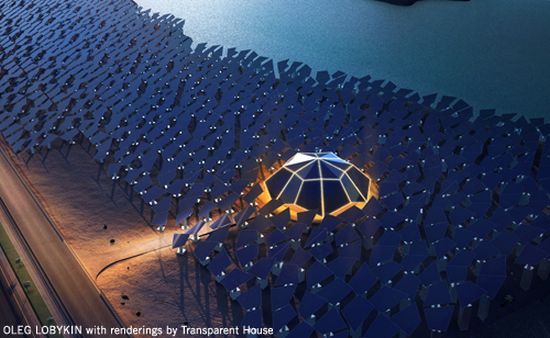 Solaris: Stunning art installation with different shaped solar panels