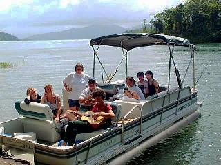 solarun electric pontoon boat