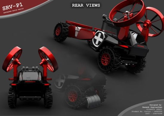 srv p1 earthquake rescue vehicle concept by sasank