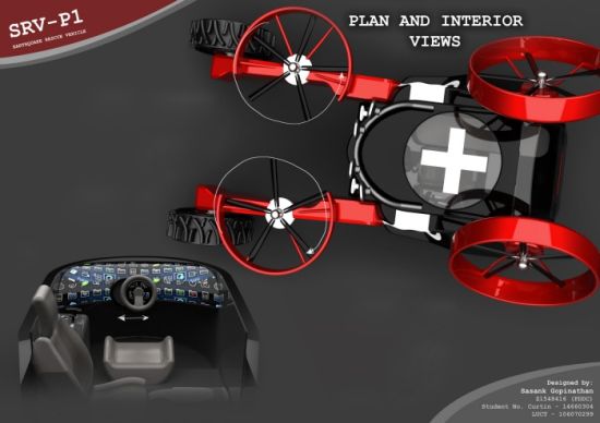 srv p1 earthquake rescue vehicle concept by sasank