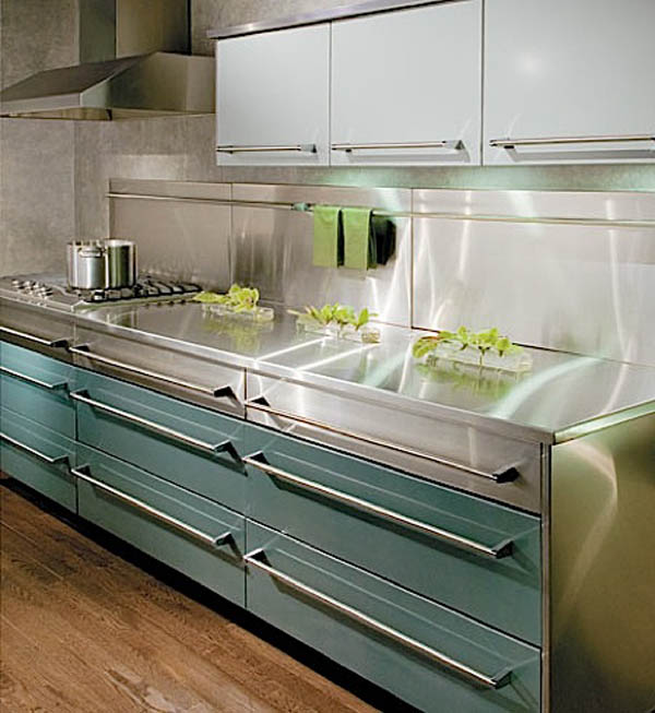 St. Charles super modern green cabinets