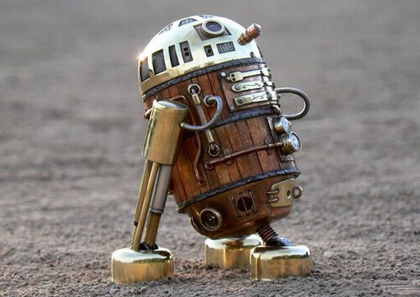 Steampunk R2-D2 Robot