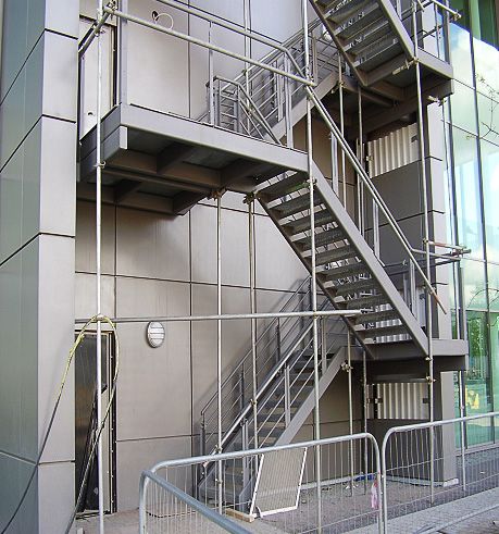 steel staircase