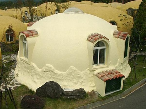 styrofoam house by international dome