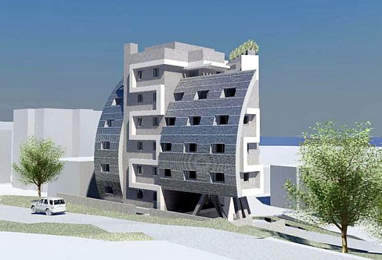 sunsail solar powered residential building by geot