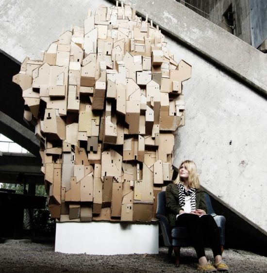 swedish artist creates sculptural castle from recy