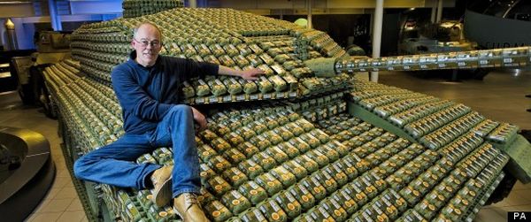 Tank Made Of Egg Cartons