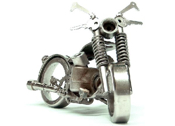 Tiny Scrap Metal Motorcycles