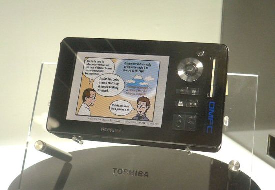 toshiba corp prototyped a portable media player in