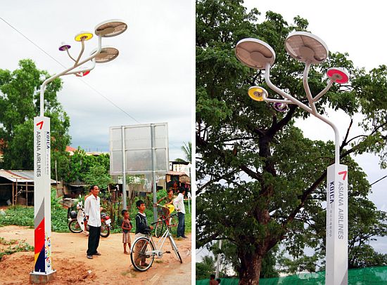 tree solar streetlights in angkor wat cambodia 6