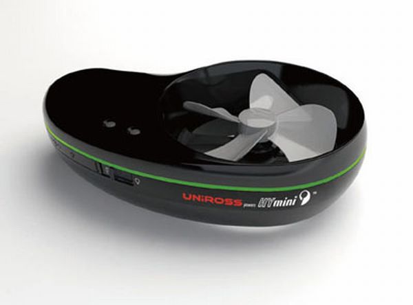 Unicross solar- and wind-powered travel chargers