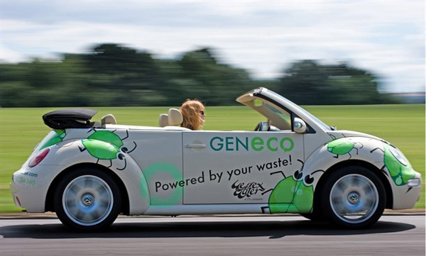 Vehicle that runs on biofuel