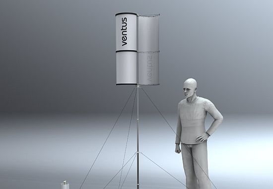 ventus portable folding wind power station by serg