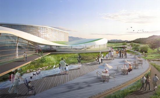 Green roofed visitor center by G.Lab aims to conserve energy - Ecofriend