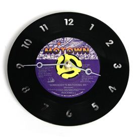 wall clock from recycled cd