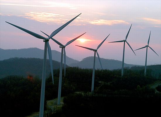 wind turbines