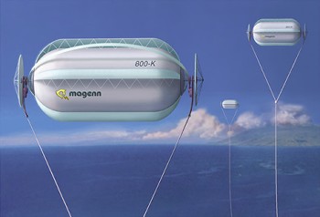 wind powered mobile air rotors