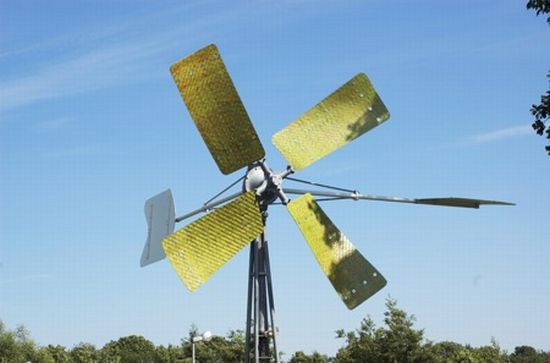 windmill with bamboo wings 1