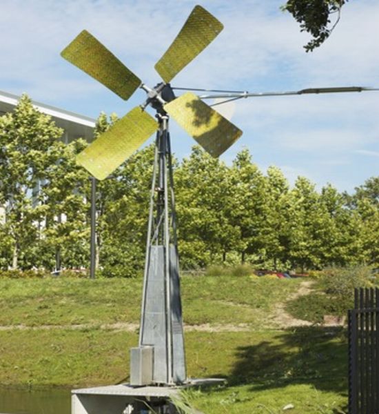 windmill with bamboo wings 4