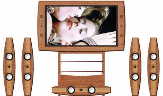 wood lcd hdtv