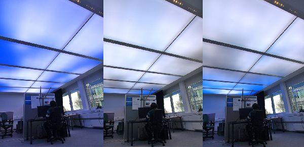 Working Under an Energy Efficient LED Sky Ceiling at the Office