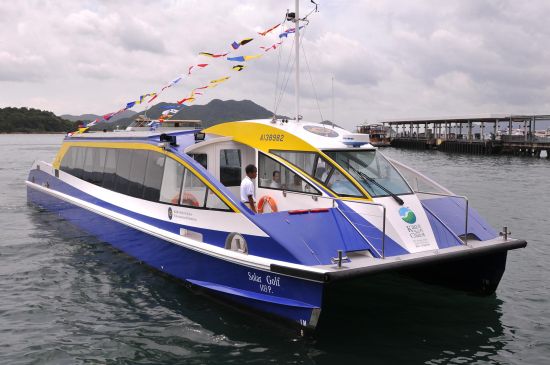 worlds first solar ferry makes maiden voyage in ho