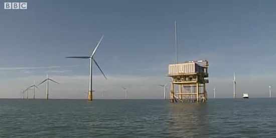 worlds largest offshore wind farm starts producing