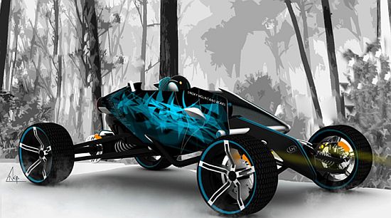 x t rex zero emission concept racing car by bhusha