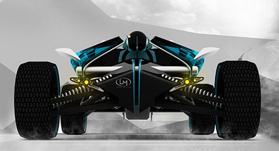 x t rex zero emission concept racing car by bhusha