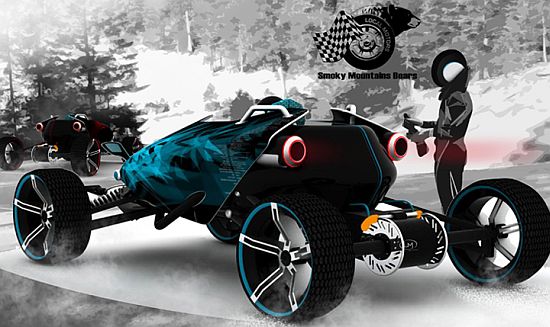 x t rex zero emission concept racing car by bhusha