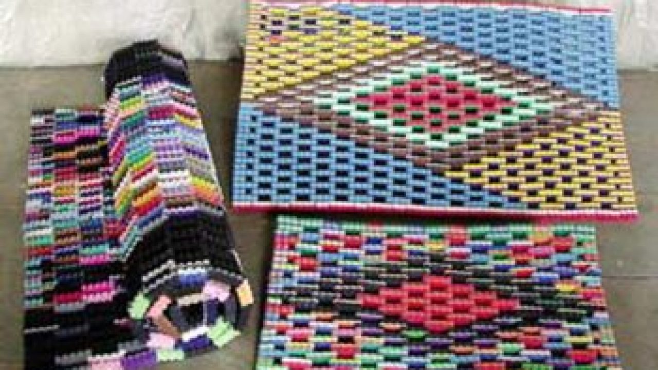 Eco Friendly Doormat Made Of Recycled Flip Flop Sandal Foam Rubber