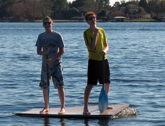 Recycling Raft - Ecofriend