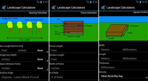 Landscape-Garden Calculators