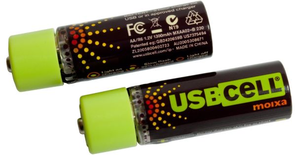 USBCELL MXAA02 AA rechargable battery - 2 cell pack