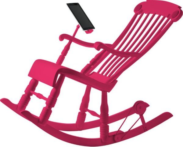 iPad rocking chair