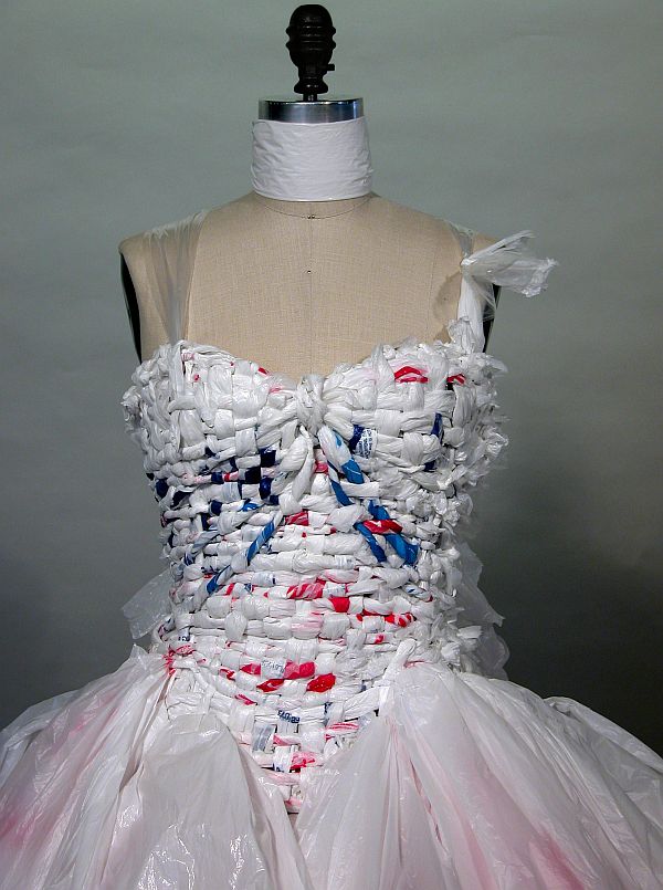 Plastic bag dress