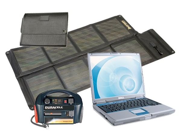 Solar Laptop Charger & Portable Power Kit