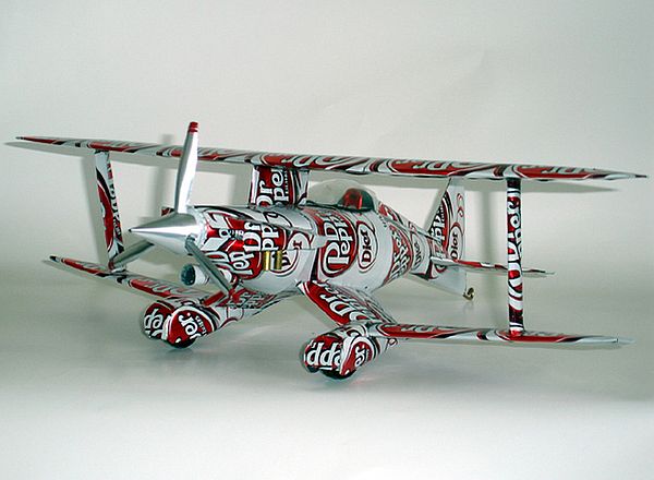 Dr Pepper Cans Plane