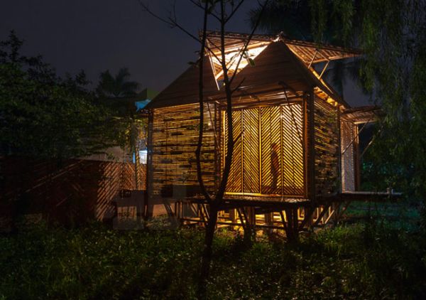 The bamboo houses