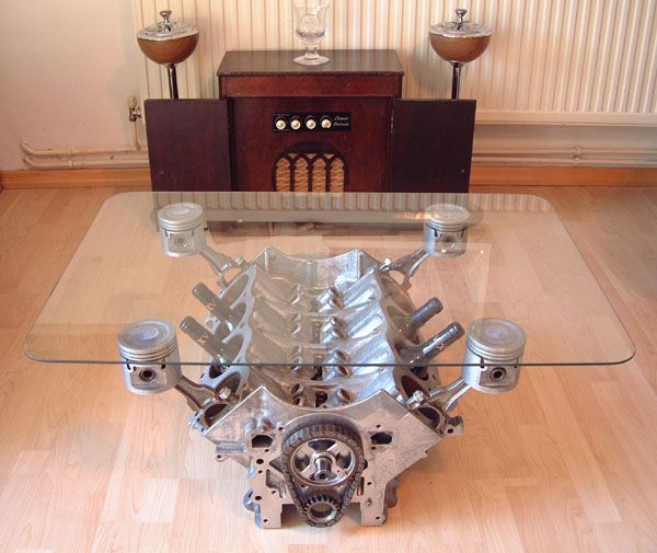 V8 Engine Coffee Table