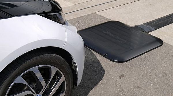 drive your car onto a charging pad