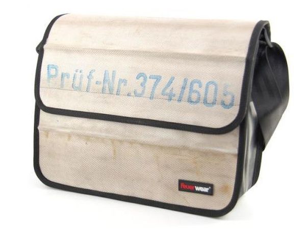 Laptop bag made from fire hose