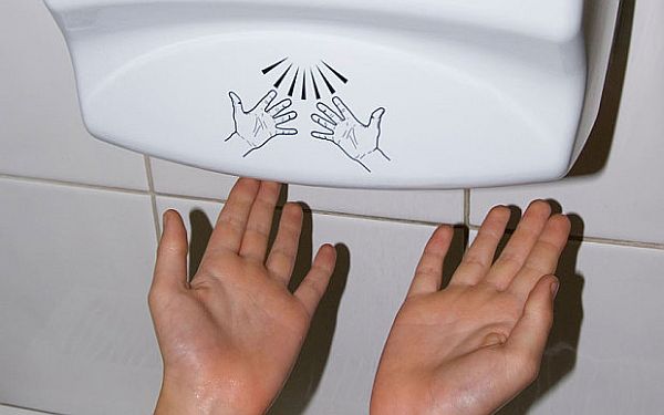air hand driers in your washrooms
