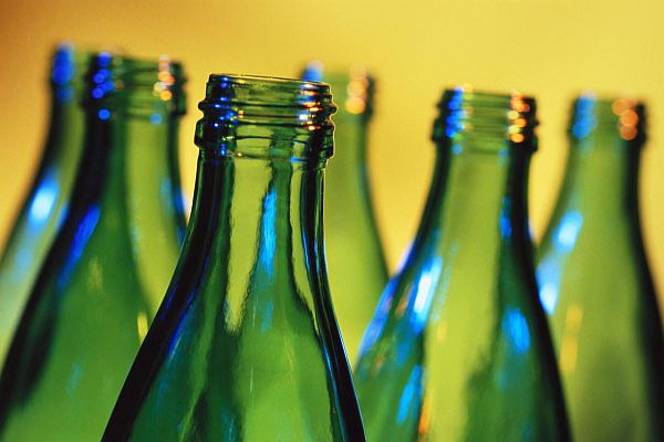 glass bottles