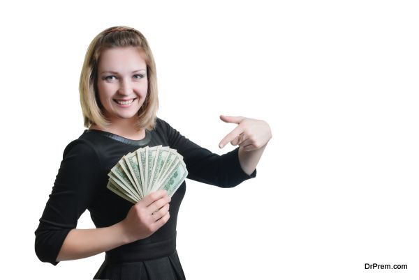 girl and money