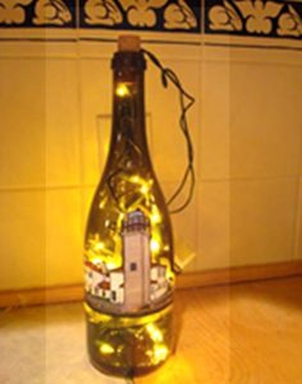 wine bottle lamp