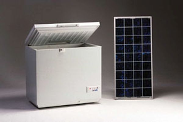 Solar powered fridge